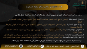 5 خدمات يقدمها محامي قضايا عمالية بالسعودية - استشارة محامي الرياض