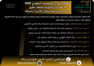 نظام الأحوال الشخصية السعودي 2025 7 تحديثات قانونية تحفظ حقوق الزوجين 545540439