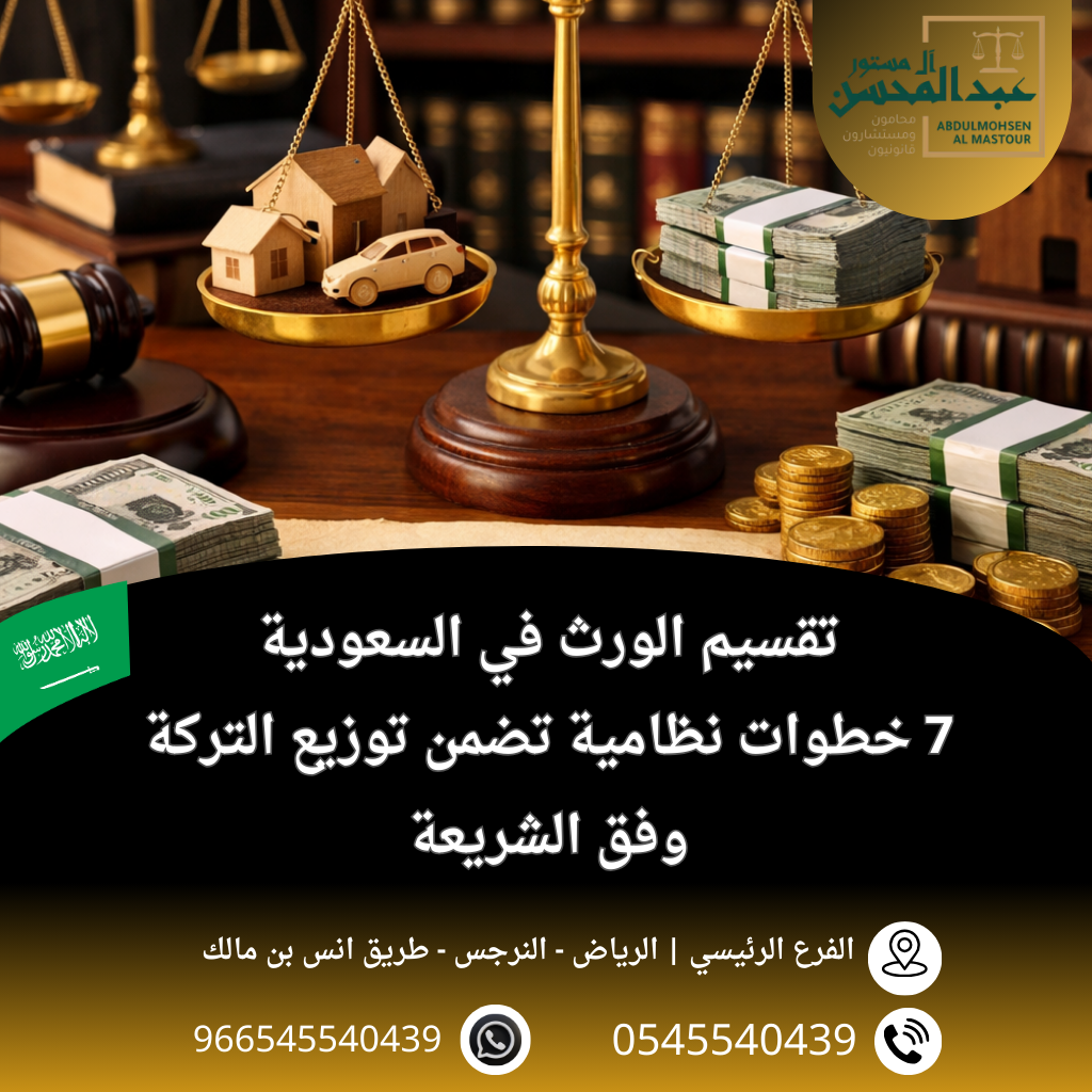 تقسيم الورث في السعودية 7 خطوات نظامية تضمن توزيع التركة وفق الشريعة