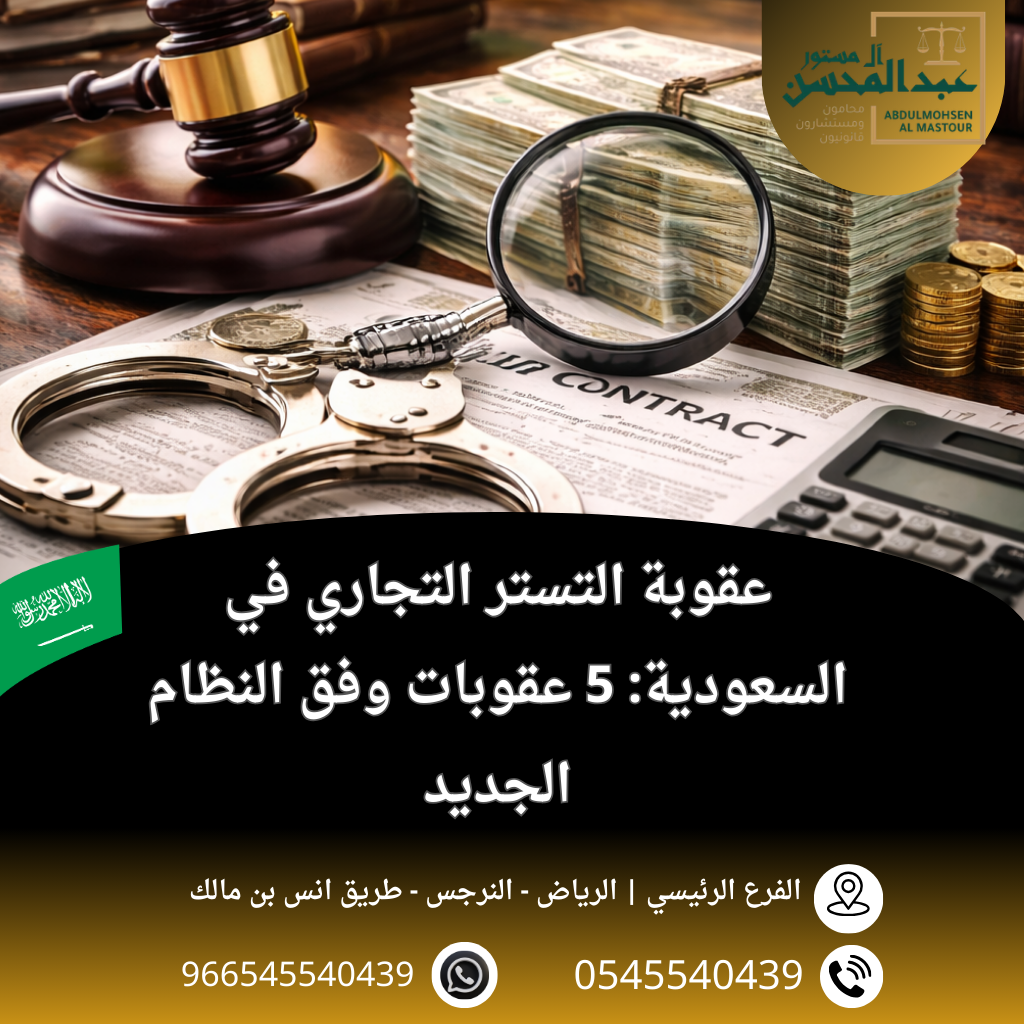 عقوبة التستر التجاري في السعودية 5 عقوبات وفق النظام الجديد