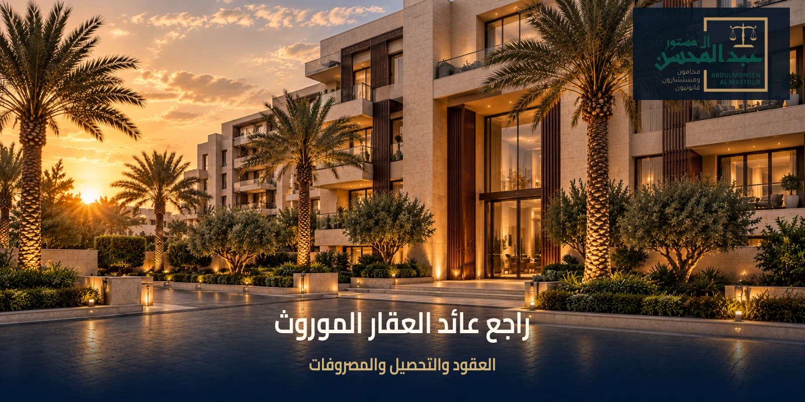 راجع عائد العقار الموروث في مشهد توضيحي مرتبط بموضوع المقال مع شعار المكتب